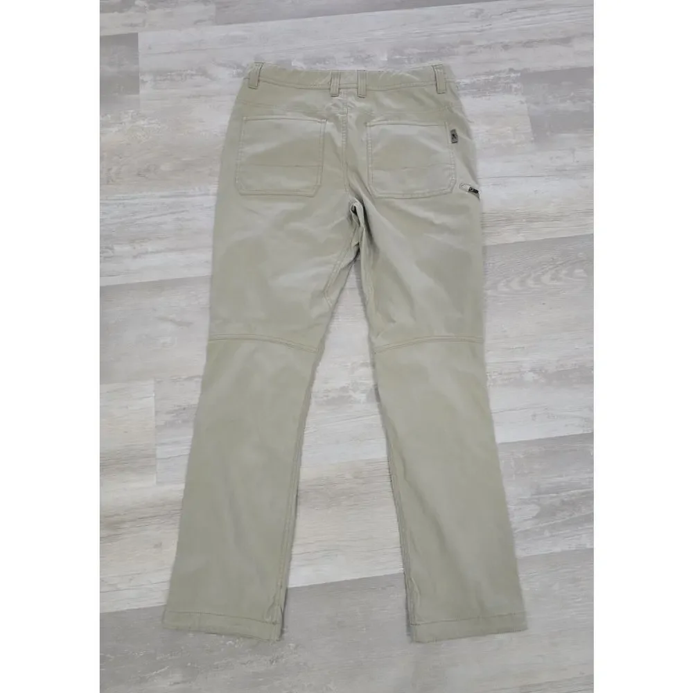 Royal Robbins Active Traveler Stretch Pants Men's 32x30 Khaki Tan Hiking Outdoor